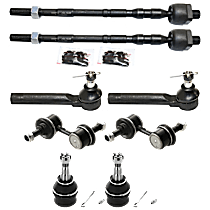 8-Piece Kit Front Suspension Kit, Includes (2) Ball Joint, (2) Sway Bar Link, and (4) Tie Rod End
