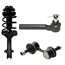 6-Piece Kit Suspension with Loaded Struts, Sway Bar Links, and Tie Rod Ends