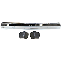 3-Piece Kit, Rear Bumper, Sport Utility, For Models With Bumper Guard Holes, Chrome, Includes (1) Bumper and (2) Bumper End