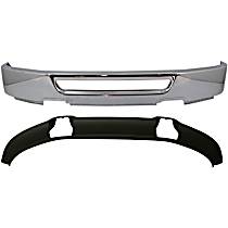 2-Piece Kit Front Bumper, Chrome,  Includes (1) Bumper and (1) Valance