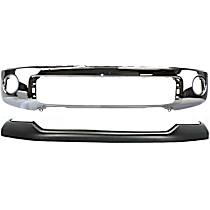 2-Piece Kit, Front Bumper, For Models With Steel Lower Bumper, Chrome, Includes (1) Bumper and (1) Bumper Cover