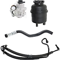 4-Piece Kit Power Steering Pump, includes Power Steering Hose, Power Steering Hose, and Power Steering Reservoir
