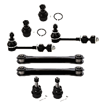 8-Piece Kit Suspension Kit,  Includes (4) Ball Joint, (2) Control Arm, and (2) Sway Bar Link