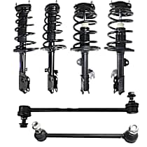8-Piece Kit Front and Rear, Driver and Passenger Side Suspension Kit,  Includes (4) Loaded Strut and (4) Sway Bar Link