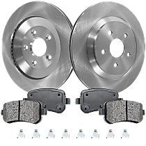 Rear Brake Disc and Pad Kit, Plain Surface, 5 Lugs, 315.98 mm, Ceramic, Pro-Line Series