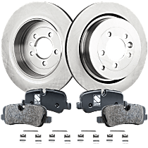 Rear Brake Disc and Pad Kit, Plain Surface, 5 Lugs, 350.01 mm, Organic, Pro-Line Series