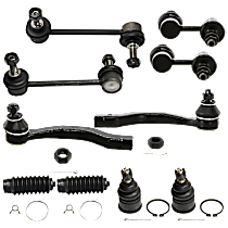10-Piece Kit Suspension Kit,  Includes (2) Ball Joint, (2) Steering Rack Boot, (4) Sway Bar Link, and (2) Tie Rod End - 