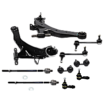 10-Piece Kit Suspension Kit,  Includes (2) Control Arm, (4) Sway Bar Link, and (4) Tie Rod End - 