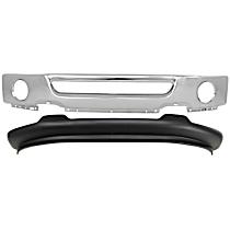 2-Piece Kit Front Bumper, Chrome,  Includes (1) Bumper and (1) Valance