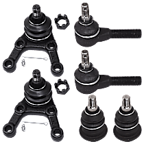 Front, Driver and Passenger Side, Upper and Lower Ball Joint