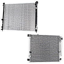 2-Piece Kit A/C Condenser, 8 Cyl 4.6L, includes (1) A/C Condenser and (1) Radiator