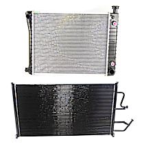 2-Piece Kit A/C Condenser, includes (1) A/C Condenser and (1) Radiator, 4.3L Eng., 6 Cyl.