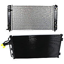 2-Piece Kit A/C Condenser, includes (1) A/C Condenser and (1) Radiator, 4.3L Eng., 6 Cyl.