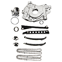 3-Piece Kit Timing Chain Kit, Without Vvt Cam Gear(S), 8 Cyl 5.4L, includes (1) Oil Pump, (1) Timing Chain Kit, and (1) Water Pump - 