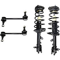 4-Piece Kit Suspension Kit,  Includes (2) Shock Absorber and Strut Assembly and (2) Sway Bar Link