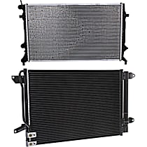 2-Piece Kit Radiator, Automatic Transaxle, 4 Cyl 2.0L, Sedan, includes (1) A/C Condenser and (1) Radiator