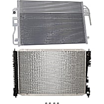 2-Piece Kit Radiator, 6 Cyl 3.0L, includes (1) A/C Condenser and (1) Radiator - 