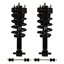 4-Piece Kit Fully Loaded Strut, 4WD, Four Wheel Drive, Without Magnetic Ride Control Suspension,  Includes (2) Shock Absorber and Strut Assembly and (2) Sway Bar Link