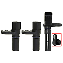 3-Piece Kit Crankshaft Position Sensor, includes (2) Camshaft Position Sensor and (1) Crankshaft Position Sensor