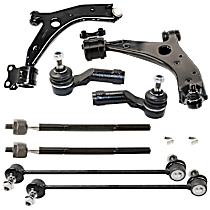 8-Piece Kit Control Arm,  Includes (2) Control Arm, (2) Sway Bar Link, and (4) Tie Rod End - 