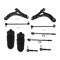 10-Piece Kit Control Arm, FWD,  Includes (2) Control Arm, (2) Steering Rack Boot, (2) Sway Bar Link, and (4) Tie Rod End - 