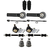 12-Piece Kit Front, Driver and Passenger Side, Lower Ball Joint,  Includes (2) Ball Joint, (2) Sway Bar Link, and (2) Tie Rod End