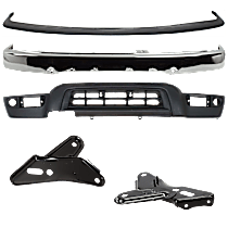 5-Piece Kit Bumper,  For Models Without Sport Package, Chrome, Sport Utility,  Includes (1) Bumper, (2) Bumper Bracket, (1) Bumper Trim, and (1) Valance
