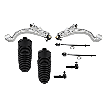 8-Piece Kit Control Arm, Front Wheel Drive,  Includes (2) Control Arm, (2) Steering Rack Boot, and (4) Tie Rod End - 
