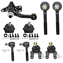 9-Piece Kit Idler Arm, Includes (4) Ball Joint, (1) Idler Arm, and (4) Tie Rod End