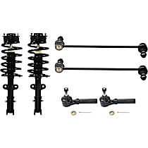 6-Piece Kit Fully Loaded Struts with Sway Bar Links, and Tie Rod Ends