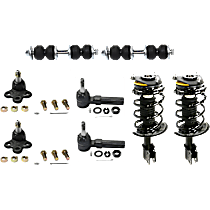 8-Piece Kit Fully Loaded Struts with Ball Joints, Sway Bar Links, and Tie Rod Ends