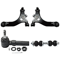 4-Piece Kit Control Arm,  Includes (2) Control Arm, (1) Sway Bar Link, and (1) Tie Rod End - 