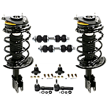 8-Piece Kit Fully Loaded Struts with Ball Joints, Sway Bar Links, and Tie Rod Ends