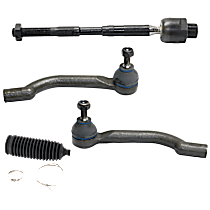 Front, Driver and Passenger Side, Inner and Outer Tie Rod End