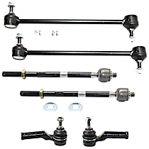Front, Driver and Passenger Side, Inner and Outer Tie Rod End