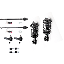 8-Piece Kit Suspension Kit,  Includes (2) Loaded Strut, (2) Sway Bar Link, and (4) Tie Rod End
