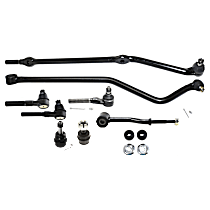 8-Piece Kit Track Bar,  Includes (2) Ball Joint, (1) Sway Bar Link, (4) Tie Rod End, and (1) Track Bar - 