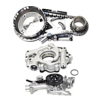 3-Piece Kit Water Pump, New, 8 Cyl 5.7L, includes (1) Oil Pump, (1) Timing Chain Kit, and (1) Water Pump - 