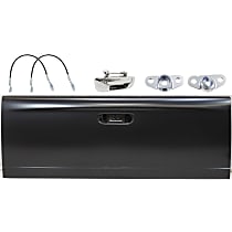 6-Piece Kit Tailgate, with Tailgate Handle, Tailgate Cables, and Tailgate Hinges, For Models With Single Rear Wheels, Without Spoiler