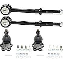 4-Piece Kit Front, Driver and Passenger Side Suspension, includes Ball Joint and Sway Bar Link