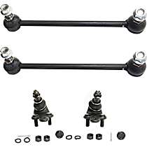 4-Piece Kit Front, Driver and Passenger Side Suspension Includes Ball Joints and Sway Bar Links