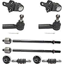 8-Piece Kit Front, Driver and Passenger Side Suspension Kit,  Includes (2) Ball Joint, (2) Control Arm Bushing, and (4) Tie Rod End