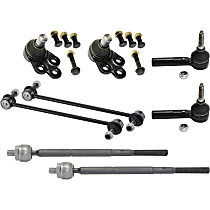 8-Piece Kit Front Suspension Kit, with FE1 SOFT RIDE Suspension, with Steel Arm, 11.8 (in) Center to Center, includes (2) Ball Joint, (2) Sway Bar Link, and (4) Tie Rod End