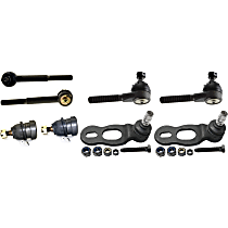 8-Piece Kit Front, Driver and Passenger Side Suspension Kit, includes (4) Ball Joint and (4) Tie Rod End