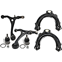 6-Piece Kit Front, Driver and Passenger Side, Upper and Lower Control Arm, includes Ball Joints