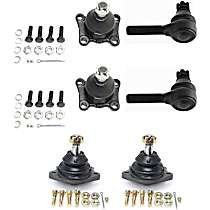 6-Piece Kit Front, Driver and Passenger Side Suspension, includes Ball Joint and Tie Rod End