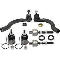 6-Piece Kit Front, Driver and Passenger Side Suspension Kit,  Includes (2) Ball Joint and (4) Tie Rod End