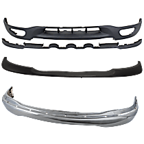 3-Piece Kit, Bumper, Chrome, Includes (1) Bumper, (1) Bumper Trim, and (1) Valance