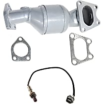 Radiator Side Catalytic Converter Kit, Federal EPA Standard, 46-State Legal (Cannot ship to or be used in vehicles originally purchased in CA, CO, NY or ME), includes Oxygen Sensor