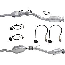 Driver and Passenger Side Catalytic Converter Kit, Federal EPA Standard, 46-State Legal (Cannot ship to or be used in vehicles originally purchased in CA, CO, NY or ME), includes Oxygen Sensors